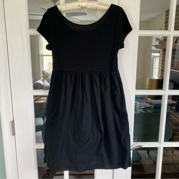 Gap Maternity Dress Cotton Medium Black - Picture 6 of 13